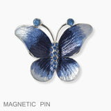 102137, BUTTERFLY RHINESTONE ACCENT MAGNETIC PIN