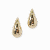102150, TEARDROP PEARL PADDED EARRING