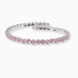 102155, CUBIC ZIRCONIA CRYSTAL RHINESTONE STRETCH CUFF BRACELET