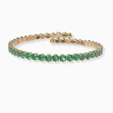 102155, CUBIC ZIRCONIA CRYSTAL RHINESTONE STRETCH CUFF BRACELET