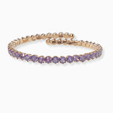 102155, CUBIC ZIRCONIA CRYSTAL RHINESTONE STRETCH CUFF BRACELET