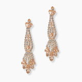 102157, MARQUISE CUBIC ZIRCONIA CRYSTAL RHINESTONE EARRING
