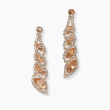102158, MARQUISE CUBIC ZIRCONIA CRYSTAL RHINESTONE EARRING
