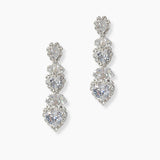 102159, HEART CUBIC ZIRCONIA CRYSTAL RHINESTONE EARRING