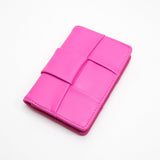 102175, SQUARE WEAVE FAUX LEATHER CARD HOLDER WALLET