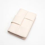102175, SQUARE WEAVE FAUX LEATHER CARD HOLDER WALLET