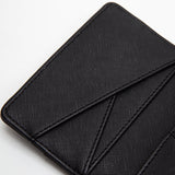 102175, SQUARE WEAVE FAUX LEATHER CARD HOLDER WALLET