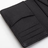 102175, SQUARE WEAVE FAUX LEATHER CARD HOLDER WALLET