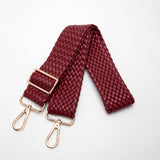 102180, BRAIDED FAUX LEATHER ADJUSTABLE BAG STRAP