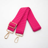102180, BRAIDED FAUX LEATHER ADJUSTABLE BAG STRAP