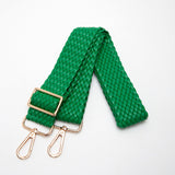 102180, BRAIDED FAUX LEATHER ADJUSTABLE BAG STRAP