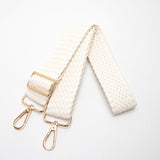 102180, BRAIDED FAUX LEATHER ADJUSTABLE BAG STRAP