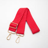 102180, BRAIDED FAUX LEATHER ADJUSTABLE BAG STRAP