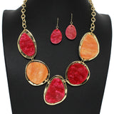 102190, GEOMETRIC CELLULOID ACETATE NECKLACE