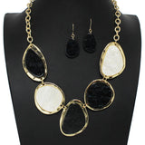102190, GEOMETRIC CELLULOID ACETATE NECKLACE