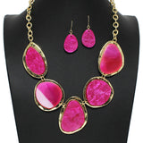 102190, GEOMETRIC CELLULOID ACETATE NECKLACE