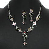 102191, FLOWER BRANCH ENAMEL NECKLACE