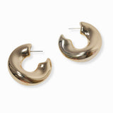 102217, 40MM GEOMETRIC HOOP EARRING
