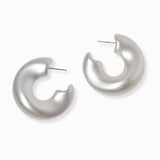 102217, 40MM GEOMETRIC HOOP EARRING