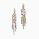 102222, MARQUISE CUBIC ZIRCONIA CRYSTAL RHINESTONE EARRING