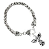 102239, ANGEL CHARM FILIGREE METAL BRACELET