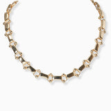 102250, BALL BEAD ACCENT CHAIN METAL NECKLACE