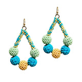 102254, BALL SEED BEADED DANGLE EARRING