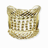 102272, BEADED ACCENT METAL CUFF BRACELET