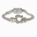 102275, BUCKLE DESIGNER INSPIRED MAGNETIC CLOSURE BRACELET