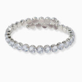 102286, ROUND CUBIC ZIRCONIA STRETCH CUFF BRACELET