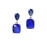 102291, GEOMETRIC CUBIC ZIRCONIA DANGLE EARRING