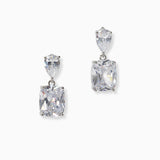 102291, GEOMETRIC CUBIC ZIRCONIA DANGLE EARRING