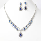 102295, CRYSTAL RHINESTONE NECKLACE SET