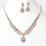 102295, CRYSTAL RHINESTONE NECKLACE SET