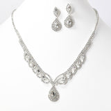 102295, CRYSTAL RHINESTONE NECKLACE SET