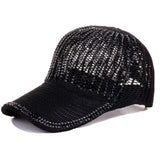 102313, BLING RHINESTONE MESH BASEBALL CAP
