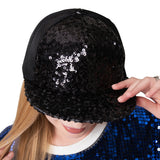 102317, SEQUIN ACCENT MESH SNAPBACK CAP