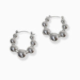 102331, BALL ACCENT METAL HOOP EARRING