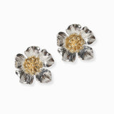 102340, FLOWER METAL STUD EARRING