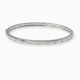 102381, CUBIC ZIRCONIA ACCENT DESIGNER INSPIRED OPEN BANGLE BRACELET