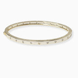 102381, CUBIC ZIRCONIA ACCENT DESIGNER INSPIRED OPEN BANGLE BRACELET