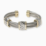 102387, DESIGNER INSPIRED CABLE CUFF BRACELET