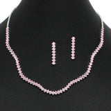 102394, MARQUISE CUBIC ZIRCONIA ACCENT NECKLACE SET