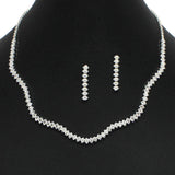 102394, MARQUISE CUBIC ZIRCONIA ACCENT NECKLACE SET