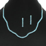 102394, MARQUISE CUBIC ZIRCONIA ACCENT NECKLACE SET