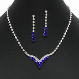 102396, CRYSTAL RHINESTONE NECKLACE SET