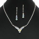 102396, CRYSTAL RHINESTONE NECKLACE SET