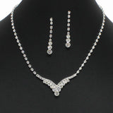 102396, CRYSTAL RHINESTONE NECKLACE SET