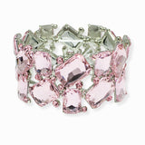 102416, GEOMETRIC RHINESTONE STRETCH BRACELET