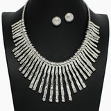 102421, HAMMERED METAL NECKLACE